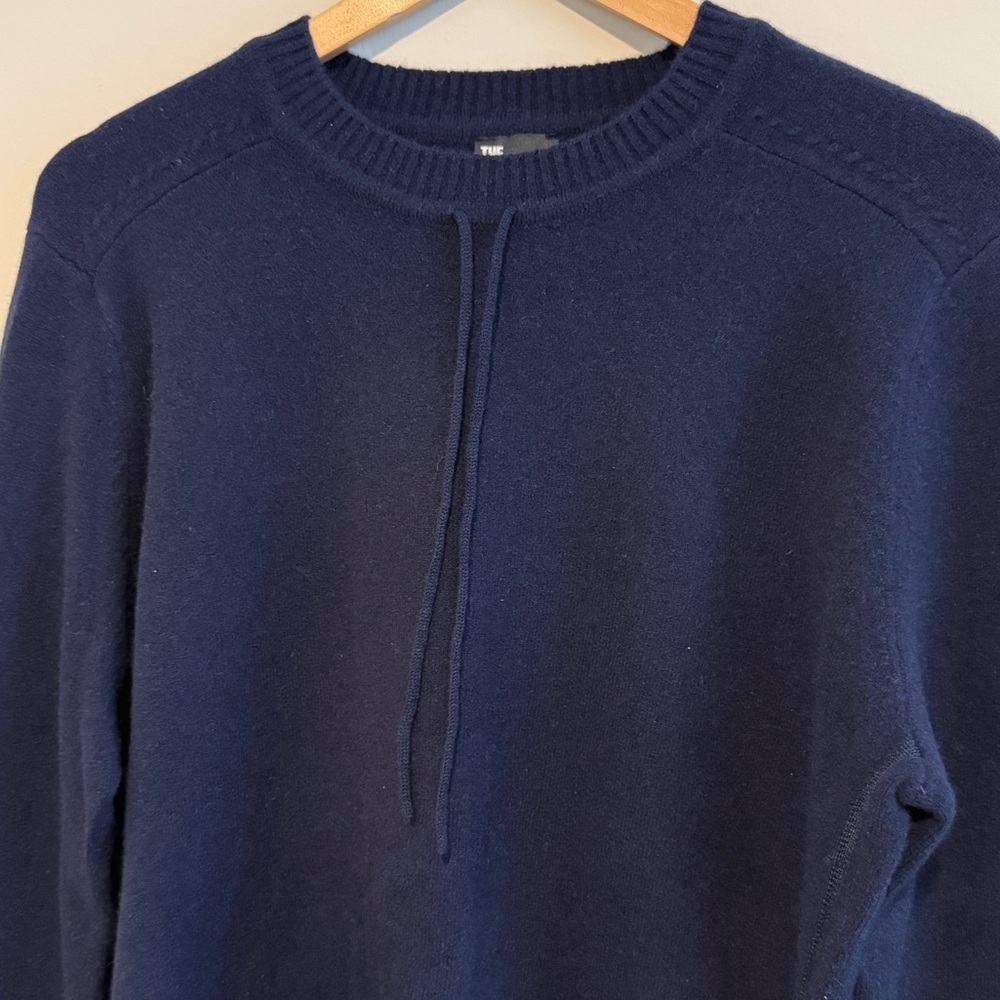 NWT | The Kooples | Knit Sweater with Tie Detail | Navy | Medium - Picture 4 of 13